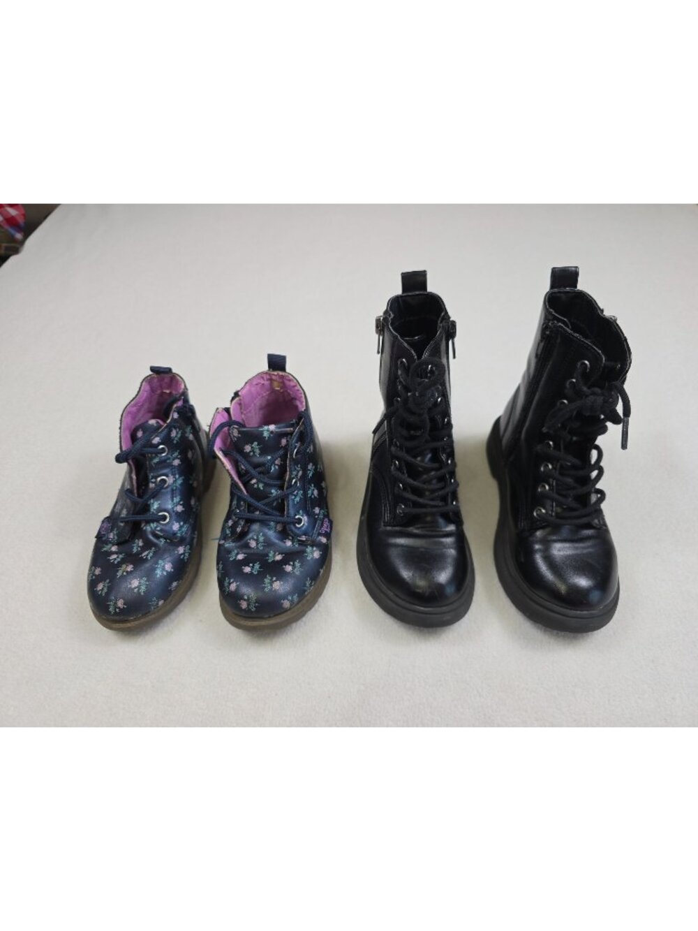 Black & Floral Girls Boots Size 12 OshKosh Madden Girl